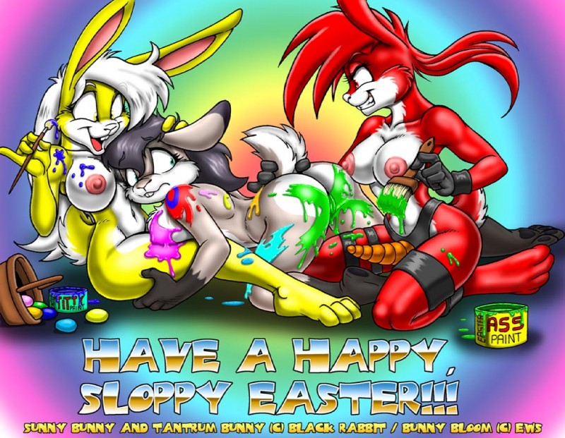 bunny bloom, sunny bunny, and tantrum bunny (furafterdark and etc) created by eric schwartz