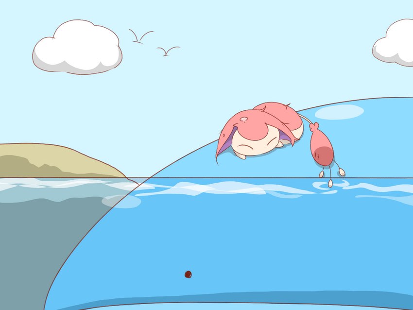 ambient_silhouette ambiguous_gender beady_eyes blue_body blue_skin cloud curled_up day detailed_background dot_eyes duo_focus ears_down eyes_closed feral fur group light multicolored_body multicolored_fur on_top on_top_of outside partially_submerged pink_body pink_ears pink_fur pink_tail pivoted_ears purple_inner_ear quadruped sea side_view silhouette simple_eyes size_difference sky tail tan_body tan_fur tan_tail two_tone_body two_tone_fur two_tone_tail water wet wet_body wet_fur menon hot_skitty_on_wailord_action nintendo pokemon ambient_bird ambient_flier avian bird generation_3_pokemon marine pokemon_(species) skitty wailord 2022 4:3 colored digital_drawing_(artwork) digital_media_(artwork) lighting shaded