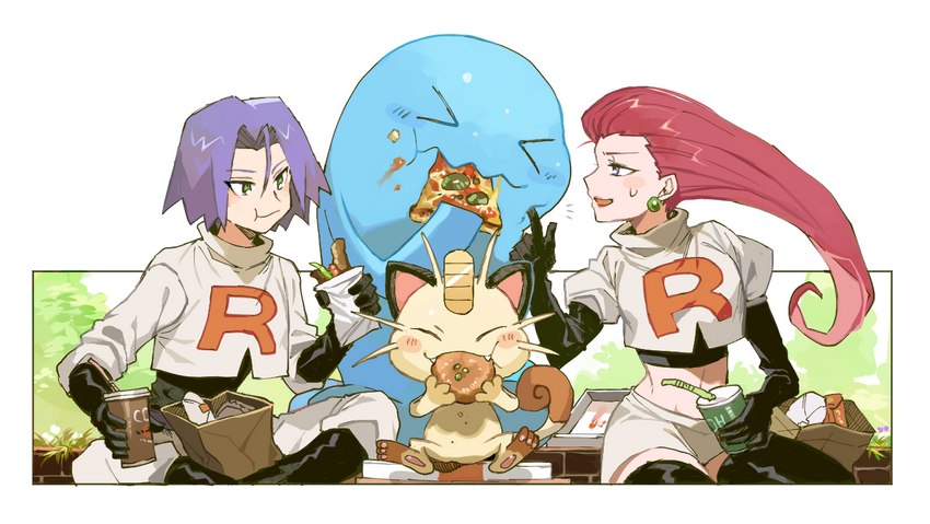 james, jessie, and meowth (team rocket and etc) created by esasi8794