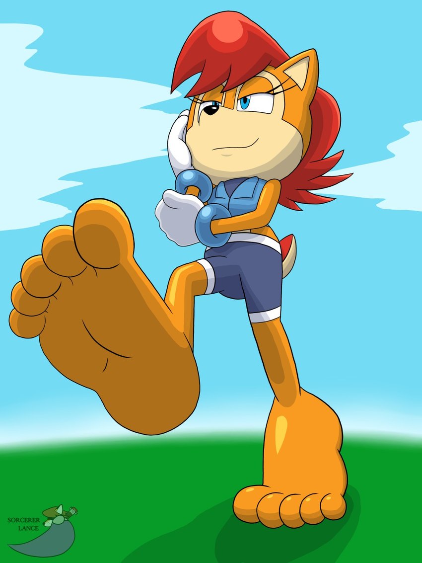 sally acorn (sonic the hedgehog (archie) and etc) created by sorcererlance