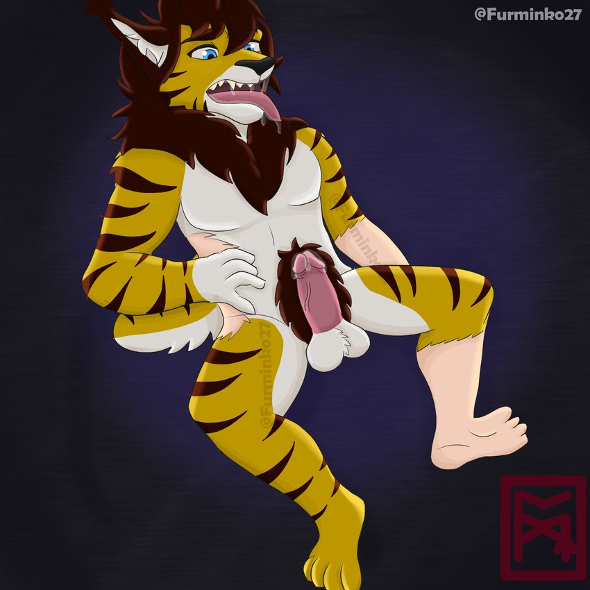 anthro lliger male solo transformation furminko27 felid feline lion lynx mammal pantherine tiger 1:1 absurd_res hi_res