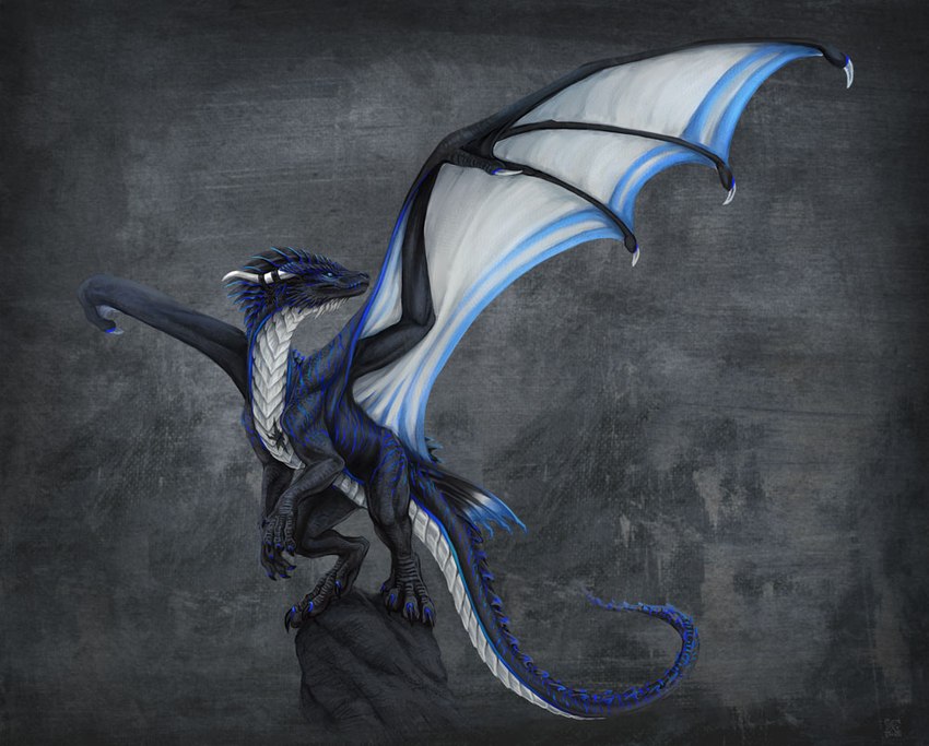 ambiguous_gender claws feral horn membrane_(anatomy) membranous_wings scales solo spines tail wings deyvarah european_mythology mythology dragon mythological_creature mythological_scalie scalie western_dragon digital_media_(artwork)