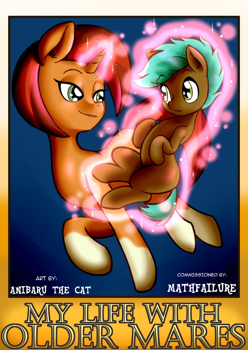 duo female feral horn male text young young_feral anibaruthecat friendship_is_magic hasbro my_little_pony mythology stellar_flare_(mlp) equid equine mammal mythological_creature mythological_equine unicorn 2021 absurd_res comic cover cover_art cover_page digital_media_(artwork) english_text hi_res