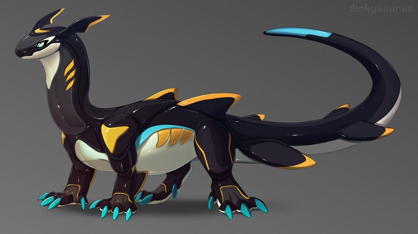 ambiguous_gender feral solo dinkysaurus mythology monte_(dinkysaurus) dragon mythological_creature mythological_scalie scalie hi_res