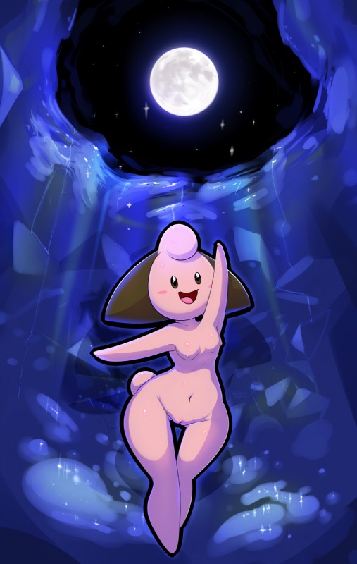 anthro blush breasts female genitals light moon moonlight navel night nipples nude open_mouth pokemorph pussy sky small_breasts smile solo star tongue wide_hips elpatrixf nintendo pokemon cleffa generation_2_pokemon pokemon_(species) 2015 hi_res