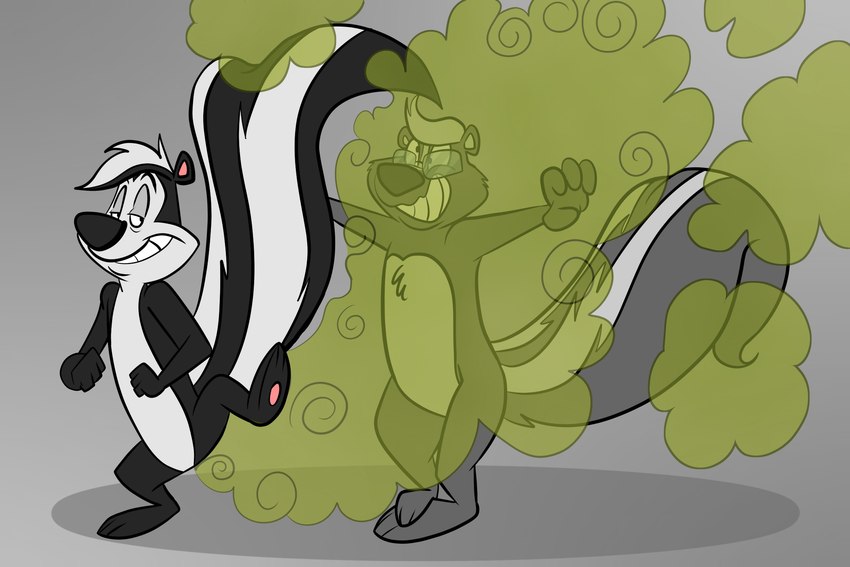 pepe le pew and ray rhythmus (warner brothers and etc) created by unknown artist