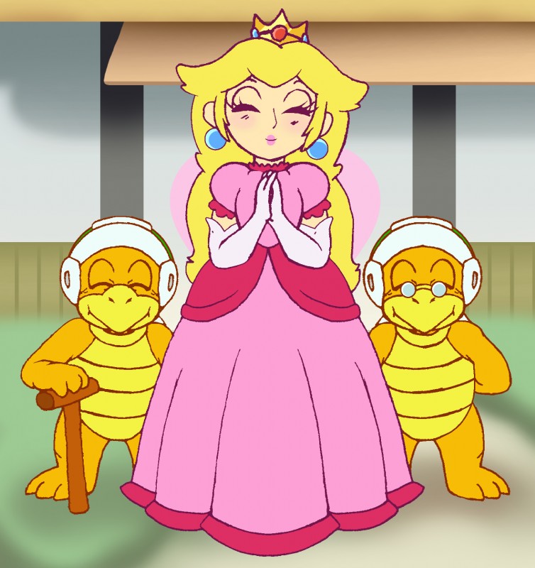 princess peach (mario bros and etc) created by wingedblueshell (artist)