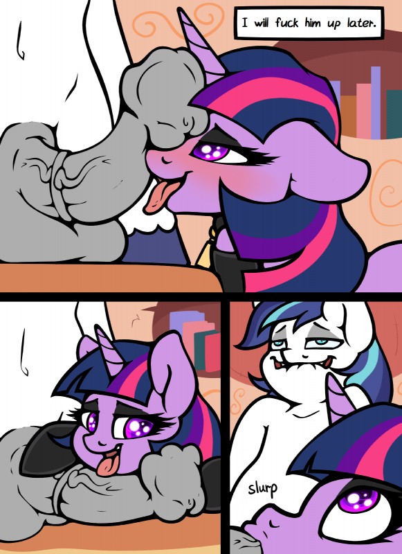 shining armor and twilight sparkle (friendship is magic and etc) created by slavedemorto