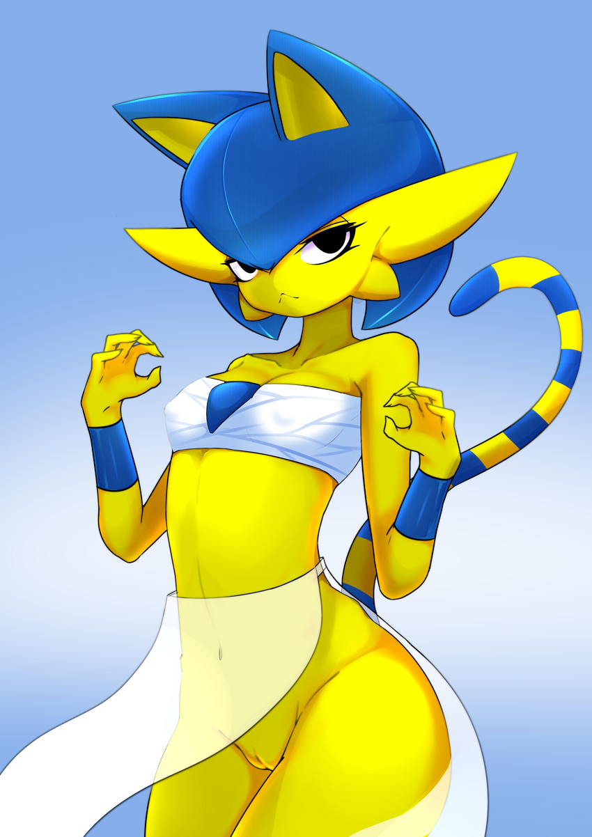 ankha and ankhavoir (animal crossing and etc) created by ashraely