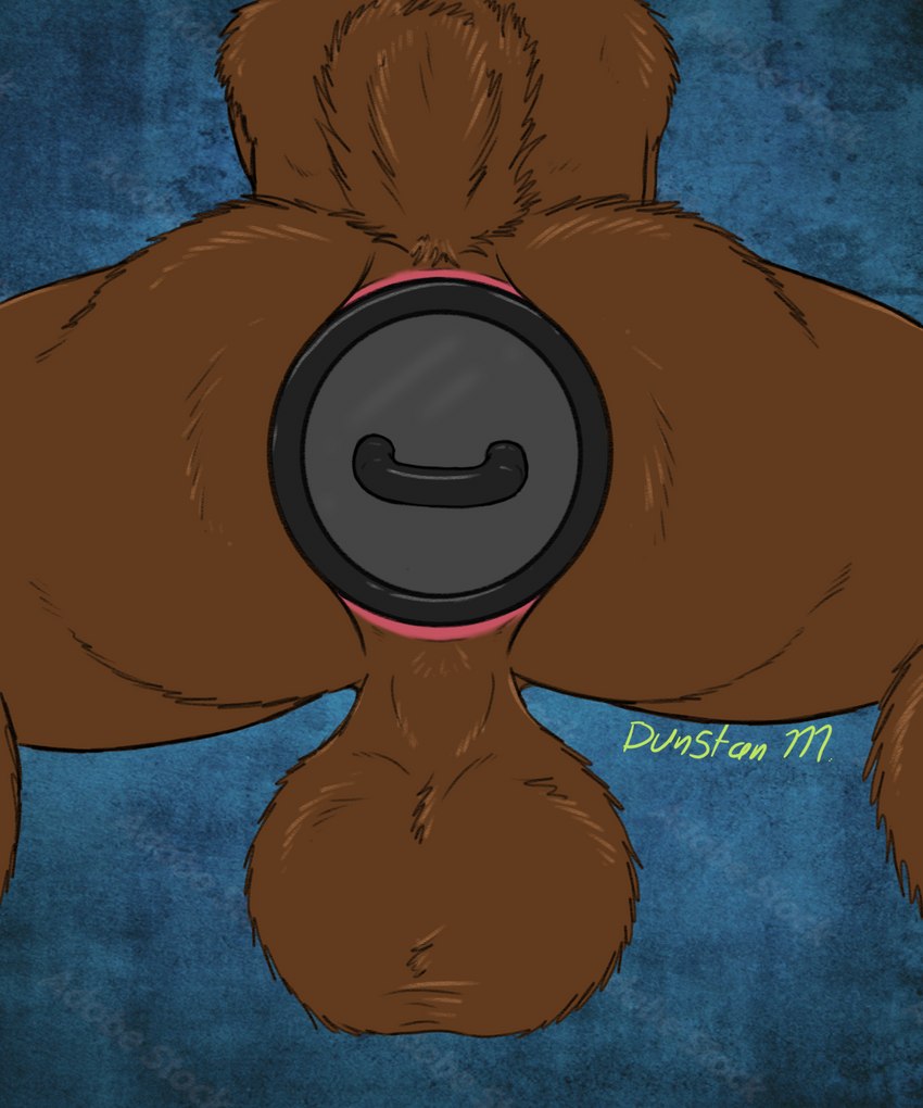 anal anthro balls big_balls brown_body brown_fur buttplug fur genitals large_penetration male penetration plug_(sex_toy) plug_insertion saggy_balls sex_toy solo dunstanmarshall dunstan bear mammal 5:6 hi_res