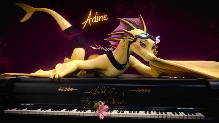 female keyboard_instrument looking_at_viewer musical_instrument piano red_eyes solo tail text wings yellow_body neverlandworks angels_with_scaly_wings european_mythology mythology neverlandworks_(dragons) adine_(angels_with_scaly_wings) adine_(neverlandworks) dragon mythological_creature mythological_scalie scalie western_dragon winged_dragon wyvern 16:9 3d_(artwork) blender_(artwork) character_name digital_media_(artwork) hi_res widescreen