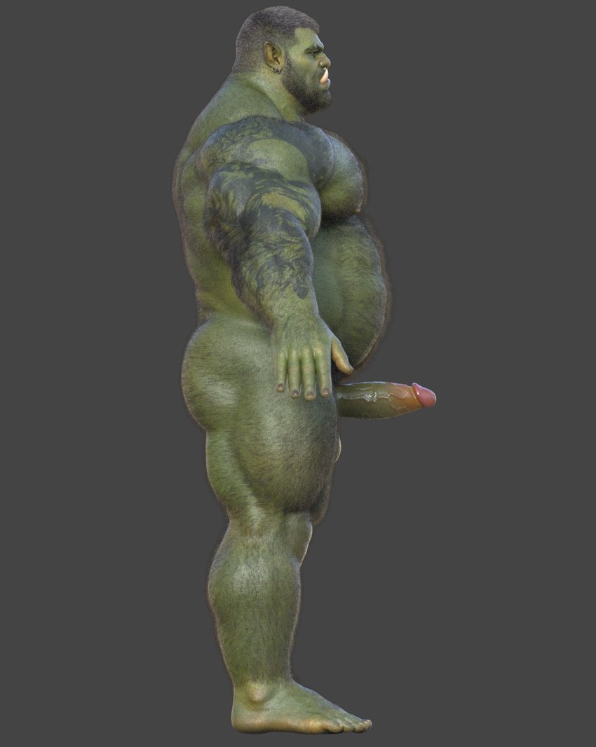 butt ear_piercing ear_ring erection eyebrow_piercing facial_piercing fangs genitals green_body green_skin male musclegut muscular muscular_humanoid muscular_male nipples not_furry nude penis piercing pointy_ears ring_piercing solo tattoo teeth vein veiny_penis ad-games borz_(ad-games) humanoid orc hi_res model_sheet