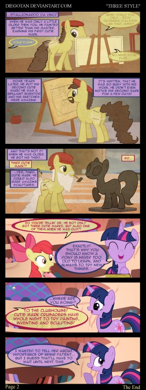 apple bloom, derpy hooves, doctor whooves, and twilight sparkle (friendship is magic and etc) created by diegotan