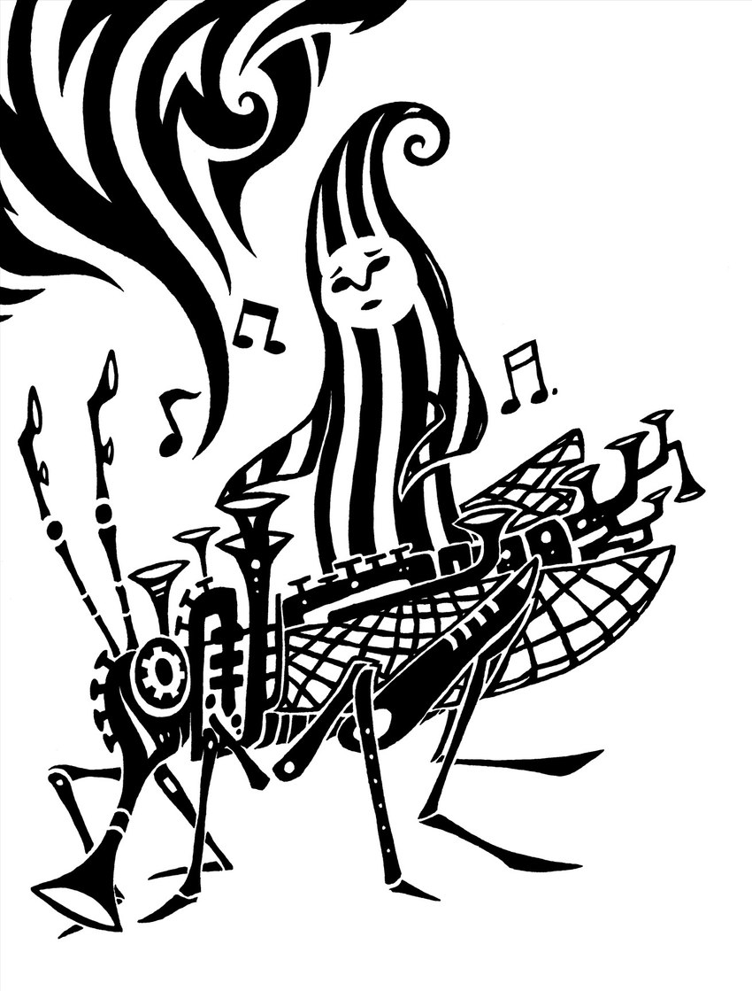 ambiguous_gender brass_instrument duo featureless_hands feral flute front_view fur gear head_tails insect_wings machine musical_instrument musical_note musical_symbol side_view simple_background striped_body striped_fur stripes symbol trumpet white_background wind_instrument wings woodwind_instrument sunnyclockwork scp_foundation animatronic arthropod beetle gnome humanoid insect robot scp-1956 scp-1956-1 2014 black_and_white digital_drawing_(artwork) digital_media_(artwork) full-length_portrait hi_res monochrome portrait three-quarter_portrait