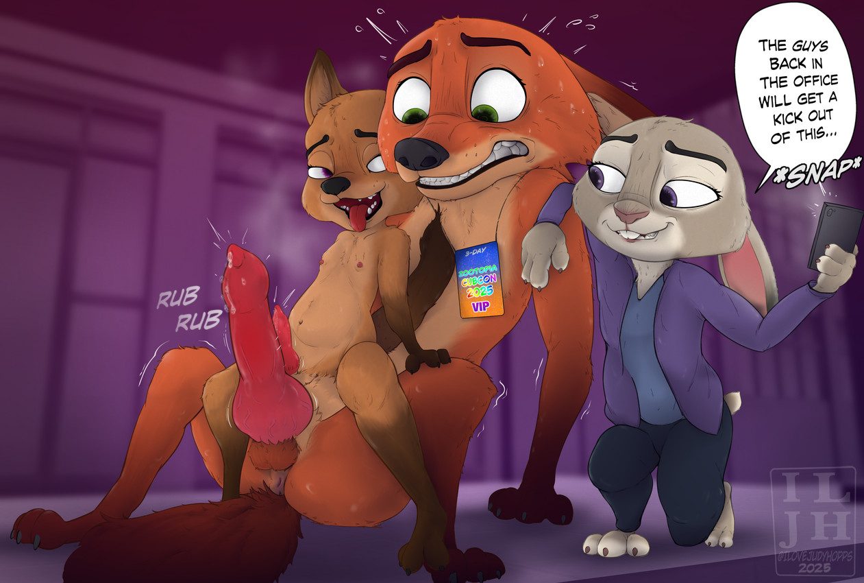 adult_on_young age_difference animal_genitalia animal_penis anthro anus big_penis biped bodily_fluids canine_genitalia canine_penis claws clenched_teeth clothing duo electronics erection female frottage gay_in_front_of_girls genitals hand_on_knee hand_on_leg knot knotted_penis male male/male nervous nervous_sweat nude on_lap open_mouth pawpads penile penis penis_size_difference penises_touching phone photo prostitution sex shaking sitting sitting_on_lap size_difference small_penis smile sweat teeth text voyeur young young_anthro young_male ilovejudyhopps cub_con disney zootopia judy_hopps nick_wilde canid canine european_rabbit fox lagomorph leporid mammal oryctolagus rabbit red_fox true_fox 2025 absurd_res colored english_text hi_res