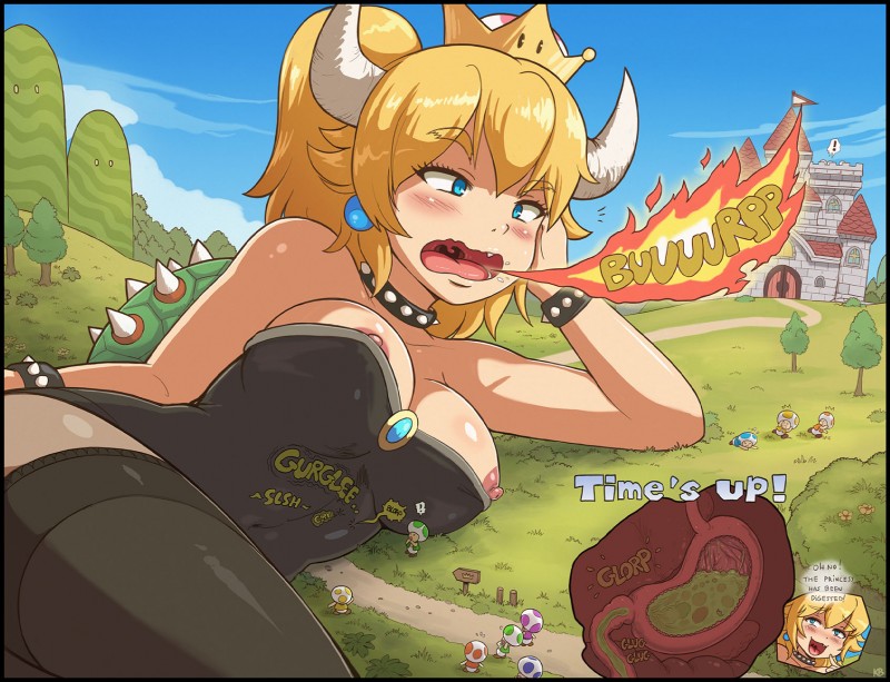 bowser (bowsette meme and etc) created by karbo