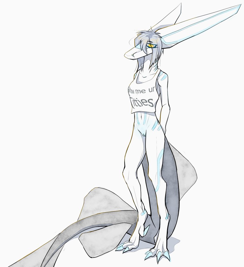 anthro clothing cybernetics female machine solo skushi meme_clothing 20_(skushi) cyborg fish marine shark hi_res meme