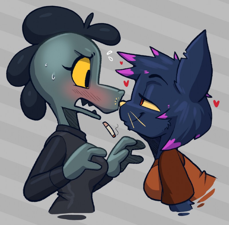 bea santello and mae borowski (night in the woods) created by teckworks