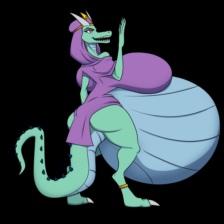 anthro belly big_belly big_breasts big_butt blue_body blue_skin breasts butt claws clothed clothing crown dew_the_dragon_queen dress female green_body green_skin headgear hyper hyper_pregnancy jewelry plantigrade pregnant pregnant_anthro pregnant_female purple_clothing purple_dress queen red_eyes royalty solo spiked_tail spikes spikes_(anatomy) tail riddleaugust mythology dragon mythological_creature mythological_scalie scalie 1:1 2020 absurd_res alpha_channel hi_res