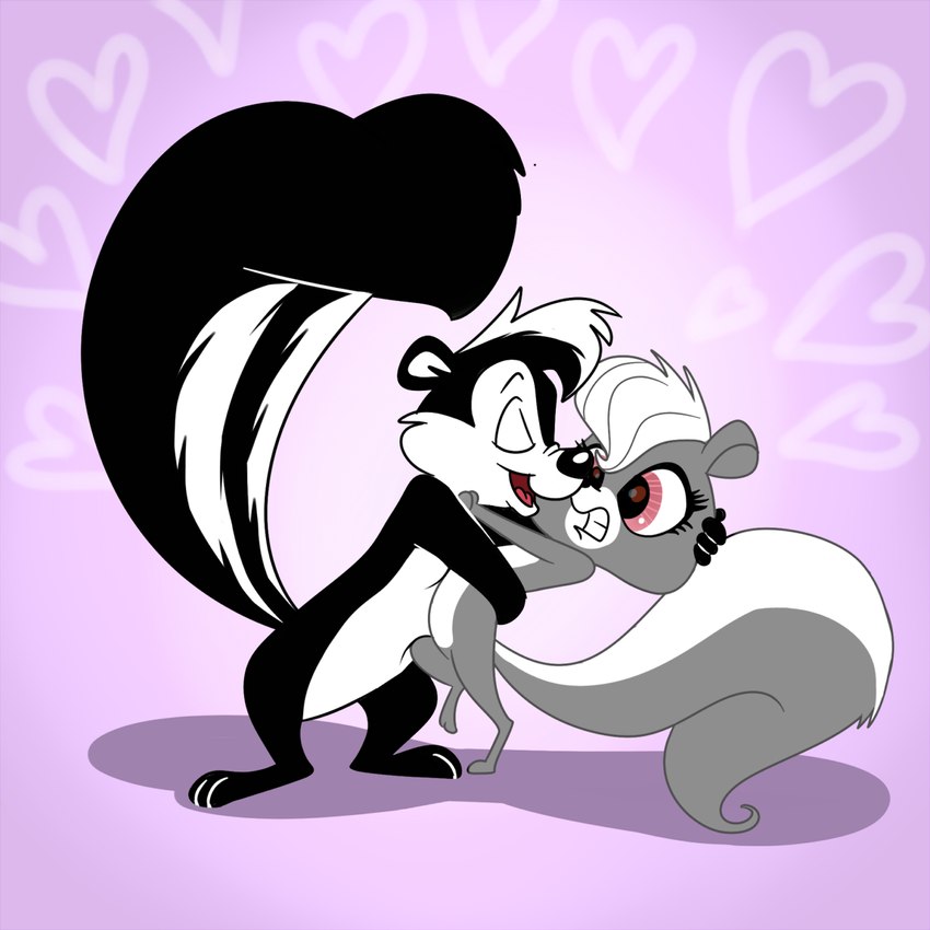 pepe le pew and pepper clark (littlest pet shop (2012) and etc) created by madmax