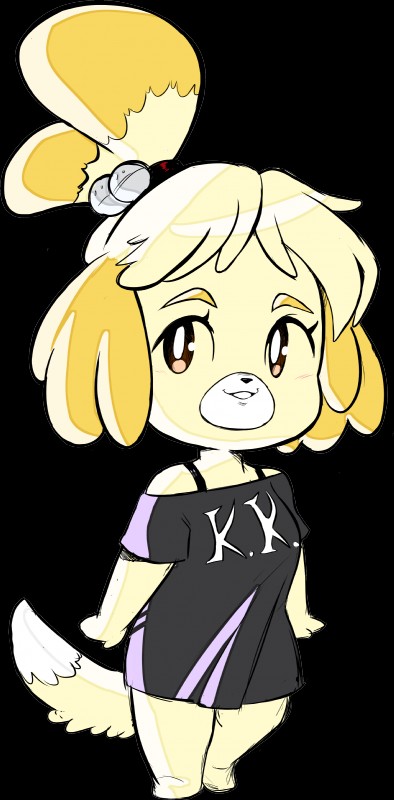isabelle (animal crossing and etc) created by teevo
