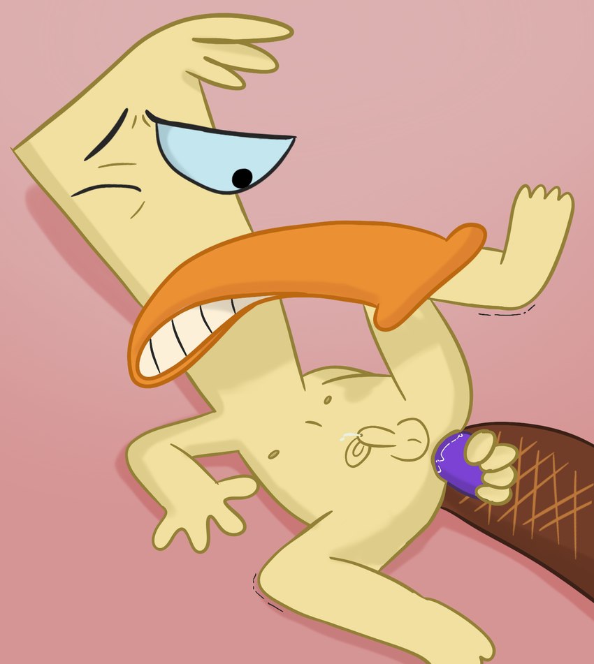 anal anal_penetration anthro balls butt clenched_teeth dildo erection genitals male nipples nude one_eye_closed penetration penis sex_toy shaking solo spread_legs spreading teeth young aussiecuno camp_lazlo cartoon_network edward_(camp_lazlo) mammal monotreme platypus hi_res