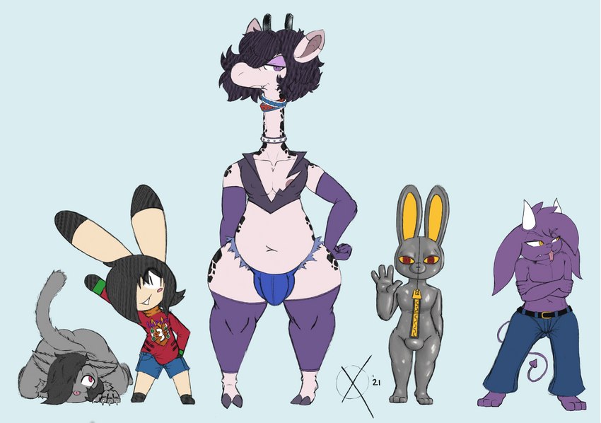 cain, dumbun, gojo, imp, and yaph created by omegax