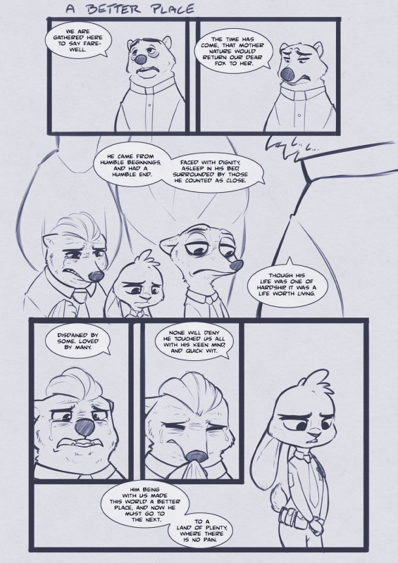 anthro belt bodily_fluids clothed clothing crying dialogue female funeral group male police police_uniform speech_bubble tears text uniform utility_belt alec8ter conditional_dnp rockbottomfeeder disney zootopia duke_weaselton fan_character honey_badger_(zootopia) july_hopps_(mistermead) badger bear honey_badger lagomorph leporid mammal mustelid musteline polar_bear rabbit true_musteline ursine weasel 2016 comic english_text hi_res monochrome