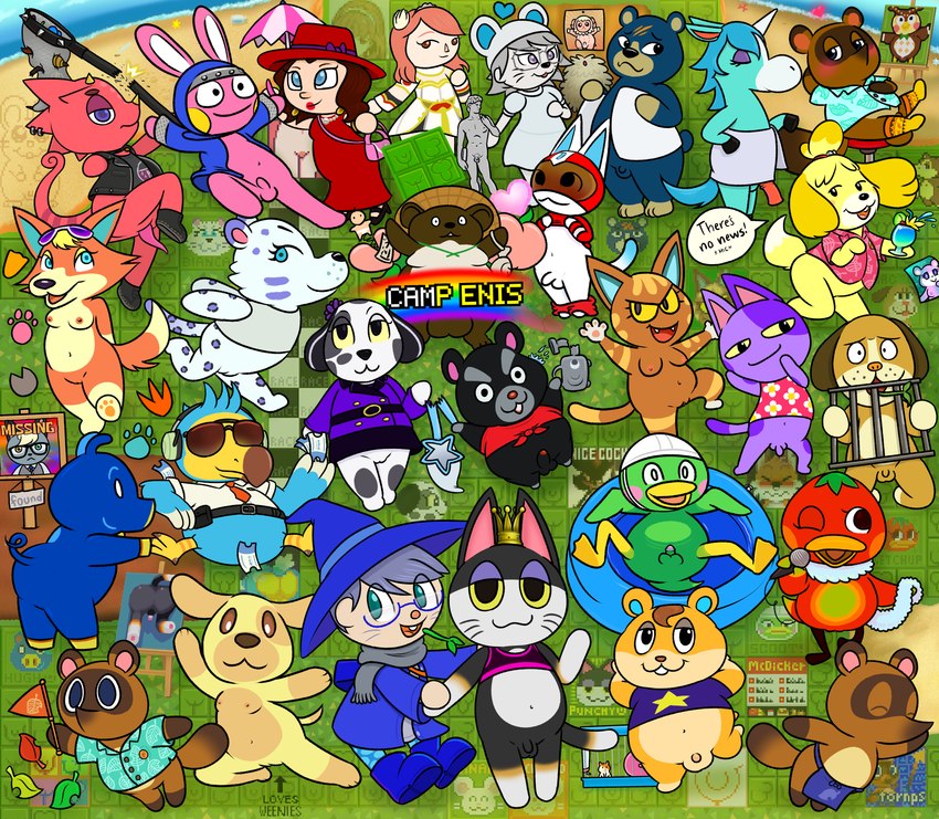 villager, blathers, tom nook, hamphrey, isabelle, and etc (sonic the hedgehog (series) and etc) created by nishi oxnard