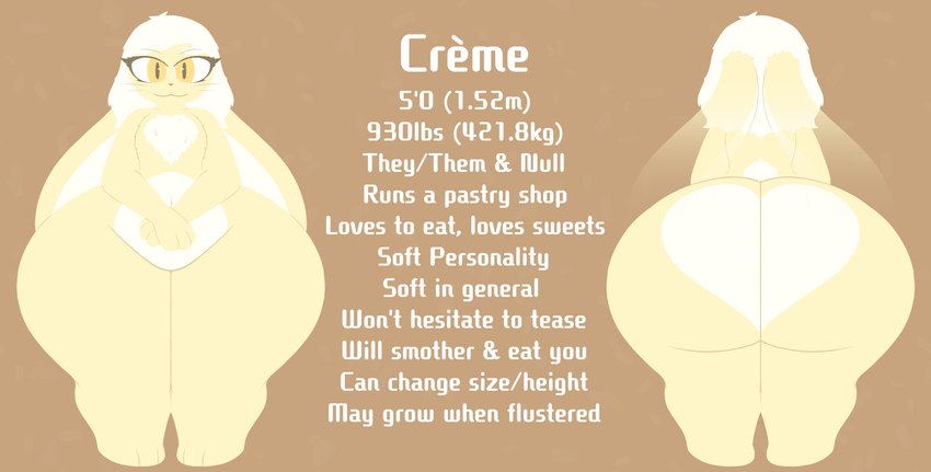 3_fingers 3_toes :3 amber_eyes ambiguous_anthro ambiguous_gender anthro belly belly_tuft big_butt big_ears big_eyes biped brown_background butt butt_heart character_description chest_tuft closed_smile countershade_belly countershade_butt countershade_fur countershading crossed_hands description eyebrows eyelashes featureless_crotch feet fingers flat_chested floppy_ears front_view fur hair handpaw heart_(marking) huge_butt huge_ears huge_thighs information information_section legs_together long_ears looking_at_viewer lop_ears markings measurements monotone_arms monotone_face monotone_feet monotone_hair monotone_hands monotone_legs monotone_tail mouth_closed multicolored_body multicolored_butt multicolored_ears multicolored_fur multiple_angles nude_ambiguous nude_anthro null paws pupils rear_view scut_tail short_stack short_tail simple_background slit_pupils smile smiling_at_viewer solo standing tail tan_arms tan_body tan_butt tan_ears tan_face tan_feet tan_fur tan_hands tan_legs text thick_thighs toes triangle_nose tuft two_tone_body two_tone_butt two_tone_ears two_tone_fur whiskers white_belly white_body white_butt white_countershading white_fur white_hair white_inner_ear white_tail white_text white_tuft meloeatta creme_the_bunny lagomorph leporid mammal rabbit 2023 absurd_res alternate_version_at_source character_name digital_drawing_(artwork) digital_media_(artwork) english_description english_text full-length_portrait hi_res model_sheet portrait nonbinary_(lore)