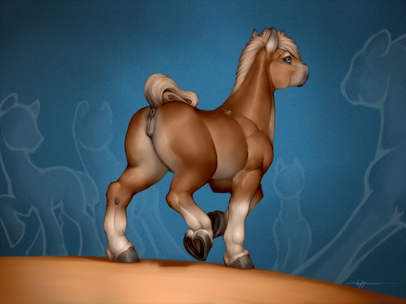 anatomically_correct anatomically_correct_genitalia anatomically_correct_pussy animal_genitalia animal_pussy anus barefoot butt equine_genitalia equine_pussy feet female feral genitals hooves mane nude pussy raised_tail silhouette solo tail wiredhooves equid equine horse mammal 2016 4:3 hi_res