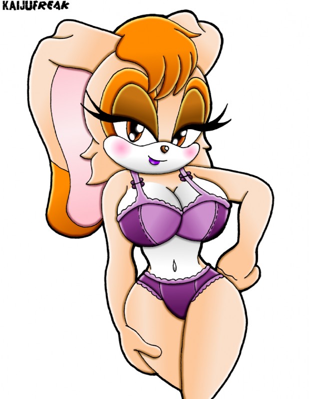 vanilla the rabbit (sonic the hedgehog (series) and etc) created by kaijufreak and unknown artist