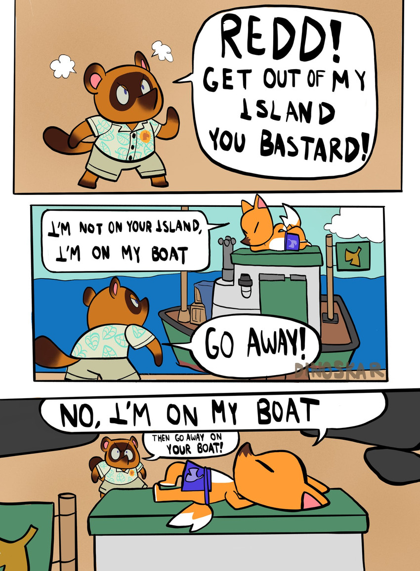 crazy redd and tom nook (animal crossing and etc) created by dinoskar