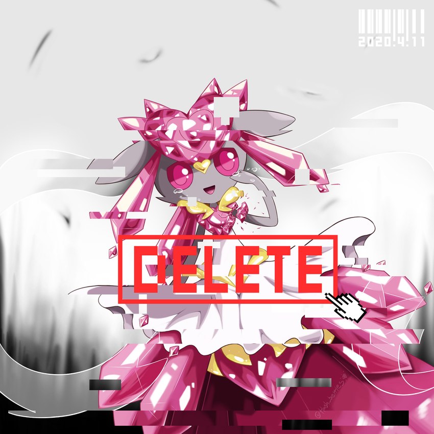 female gem solo colanukl nintendo pokemon diancie elemental_creature gem_creature generation_6_pokemon humanoid legendary_pokemon mega_diancie mega_evolution mineral_fauna pokemon_(species) 1:1 hi_res