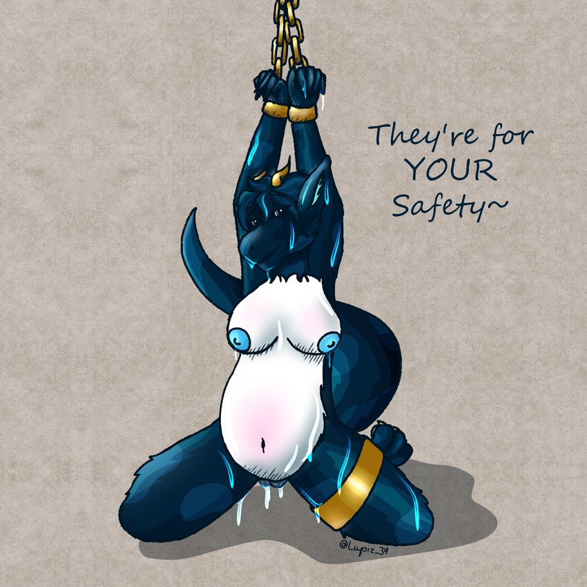 anthro belly belly_inflation big_belly bodily_fluids bound breasts chain chained cum cum_drip cum_inflation cum_inside cum_on_breasts cum_on_face dripping female fur genital_fluids genitals inflation nude nude_female pregnant pregnant_anthro pregnant_female pussy restrained_arms restraints solo text lapiz_34 mythology dragon furred_dragon furred_scalie mythological_creature mythological_scalie scalie 1:1 absurd_res english_text hi_res