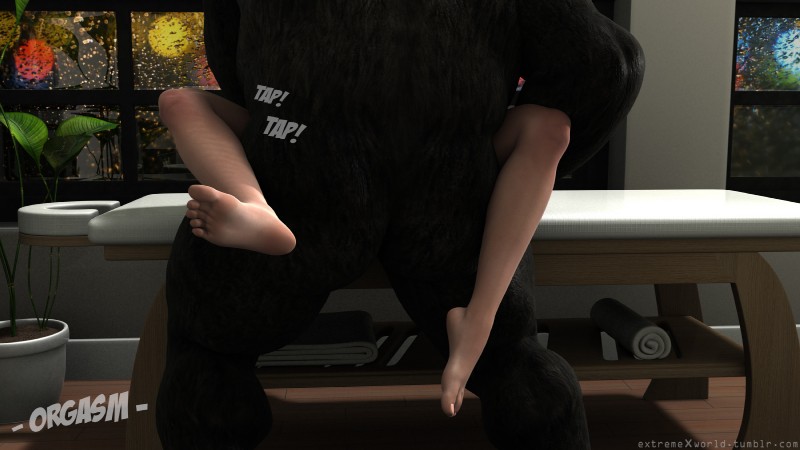 ambiguous/ambiguous ambiguous_gender ambiguous_penetration bestiality duo excaped feral human_on_feral interspecies massage_table penetration police realistic_feral text towel extremexworld ape gorilla haplorhine human mammal primate 3d_(artwork) digital_media_(artwork) hi_res url