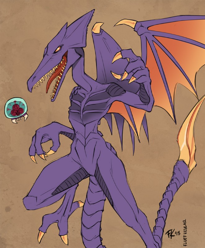 ridley (nintendo and etc) created by fluff-kevlar