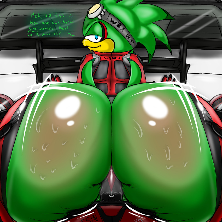 against_surface against_vehicle anal anthro balls big_butt bodily_fluids butt duo femboy first_person_view genital_fluids genitals hand_on_butt huge_butt male male/male penis precum vehicle ultimateshadow nissan_gtr sega sonic_riders sonic_the_hedgehog_(series) jet_the_hawk shadow_the_hedgehog accipitrid accipitriform avian bird eulipotyphlan hedgehog mammal 1:1 hi_res