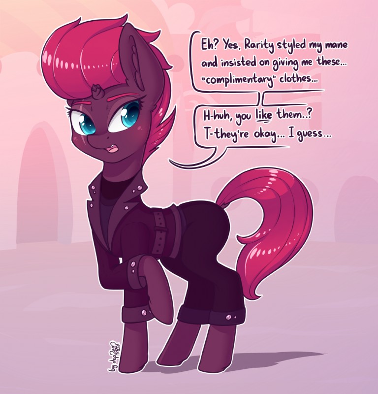 broken_horn clothed clothing ellipsis female feral hair horn looking_at_viewer solo text dsp2003 friendship_is_magic hasbro my_little_pony my_little_pony:_the_movie_(2017) mythology tempest_shadow_(mlp) equid equine mammal mythological_creature mythological_equine unicorn 2018 english_text hi_res