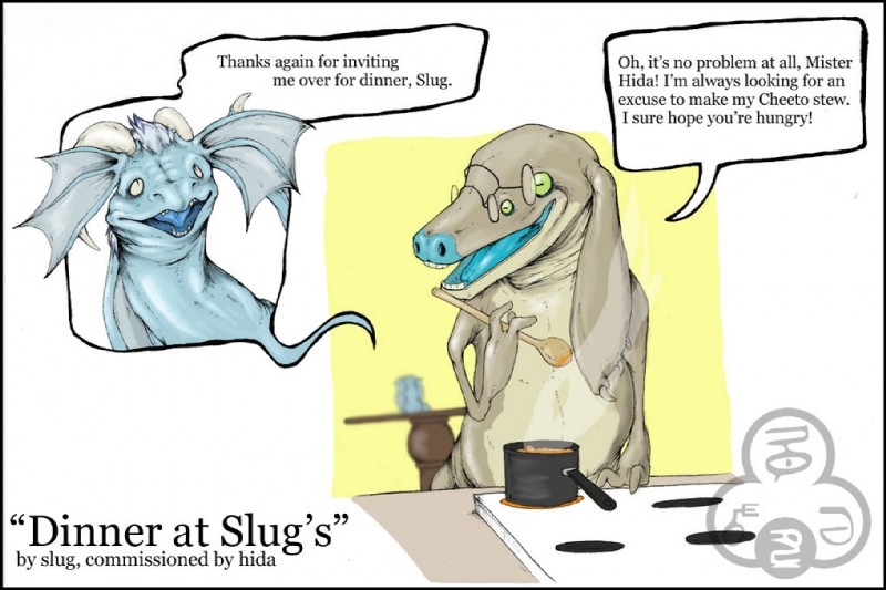 hida and slug (mythology) created by oddbird