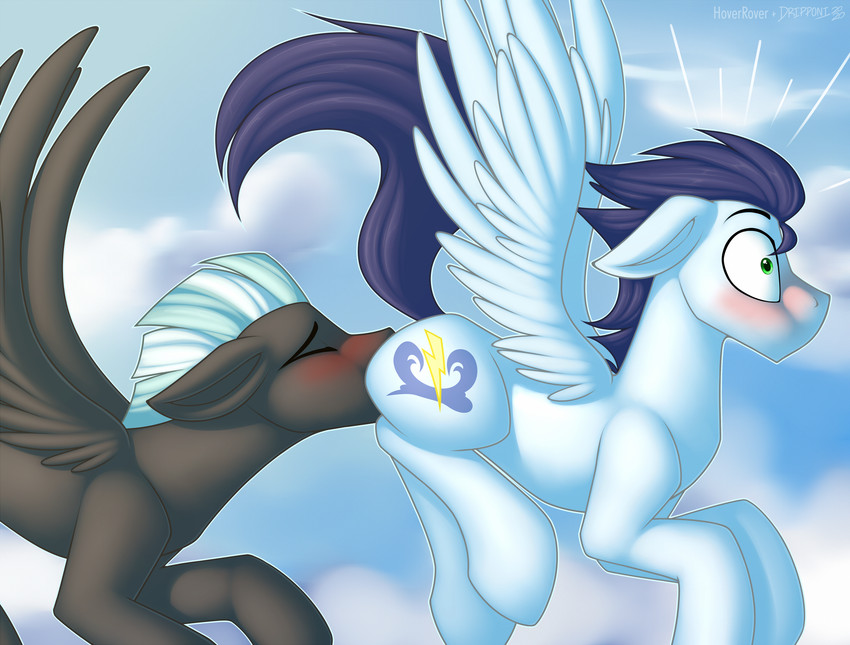 soarin, thunderlane, and wonderbolts (friendship is magic and etc) created by dripponi