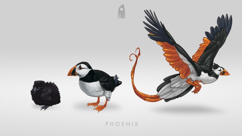 age_progression ambiguous_gender baby beak black_body black_feathers countershading feathered_wings feathers feral flying markings orange_body orange_eyes orange_feathers orange_markings simple_background solo standing tail tail_feathers white_background white_body white_countershading wings young young_feral blackpassion777 european_mythology greek_mythology mystfell mythology alcid avian bird hybrid lari mythological_avian mythological_bird mythological_creature mythological_firebird phoenix puffin 16:9 hi_res widescreen