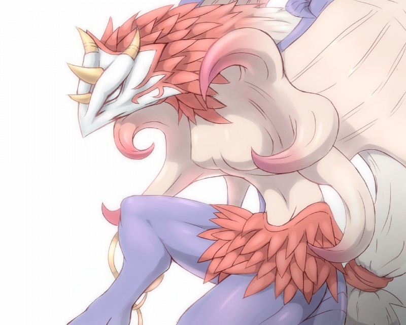 anthro breasts digitigrade empty_eyes feathered_wings feathers featureless_breasts female non-mammal_breasts nude simple_background solo white_eyes wings kajinchu european_mythology final_fantasy final_fantasy_x mythology square_enix valefor_(final_fantasy) aeon_(final_fantasy) dragon feathered_dragon feathered_scalie mythological_creature mythological_scalie scalie summon western_dragon wyvern 5:4