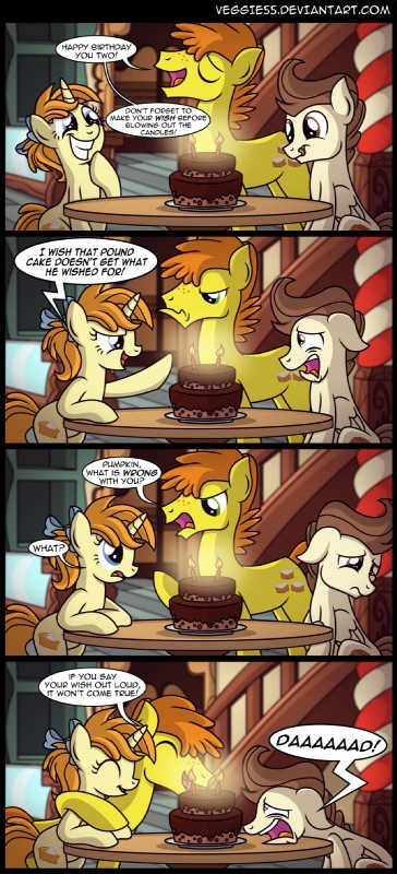 birthday birthday_cake blue_eyes brown_body brown_eyes brown_feathers brown_hair cake candle cutie_mark dessert dialogue feathered_wings feathers female food fraternal_twins freckles group hair happy_birthday horn male mean text wings veggie55 friendship_is_magic hasbro my_little_pony mythology mr._cake_(mlp) pound_cake_(mlp) pumpkin_cake_(mlp) earth_pony equid equine horse mammal mythological_creature mythological_equine pegasus pony unicorn 2015 english_text hi_res brother_(lore) brother_and_sister_(lore) daughter_(lore) father_(lore) father_and_child_(lore) father_and_daughter_(lore) father_and_son_(lore) parent_(lore) parent_and_child_(lore) parent_and_daughter_(lore) parent_and_son_(lore) sibling_(lore) sister_(lore) son_(lore) twins_(lore)