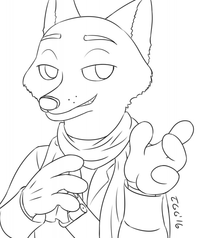 anthro bandolier clothed clothing cosplay gesture gloves half-closed_eyes handwear male narrowed_eyes parody scarf simple_background smile smirk solo white_background tggeko disney konami metal_gear zootopia nick_wilde revolver_ocelot canid canine fox mammal red_fox true_fox 2016 black_and_white bust_portrait crossover hi_res meme monochrome portrait signature