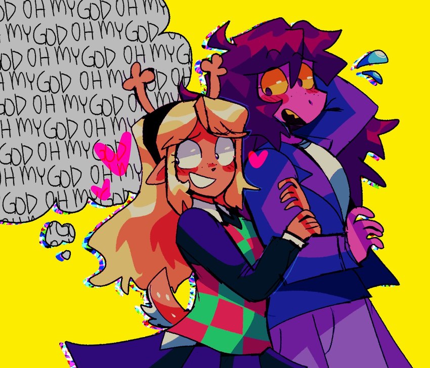 noelle holiday and susie (undertale (series) and etc) created by salty sam