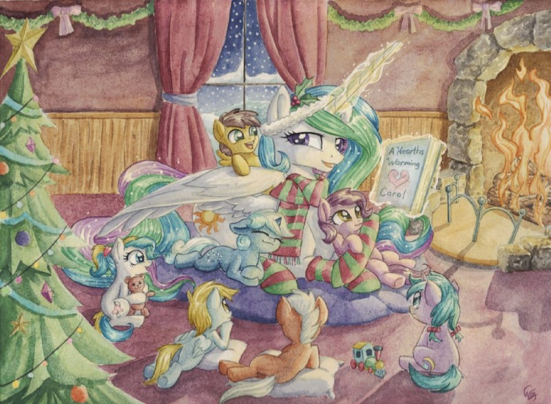 princess celestia (friendship is magic and etc) created by the-wizard-of-art