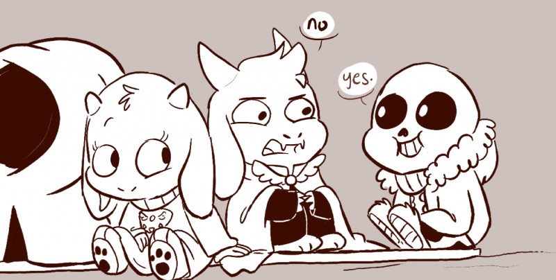 alternate_universe anthro boat bone cape chibi clothing dialogue female group horn simple_background skeleton smile text vehicle water watercraft young mudkipful littletale undertale undertale_(series) asgore_dreemurr river_person_(undertale) sans_(undertale) toriel animated_skeleton boss_monster_(undertale) bovid caprine mammal undead 2015 english_text hi_res monochrome