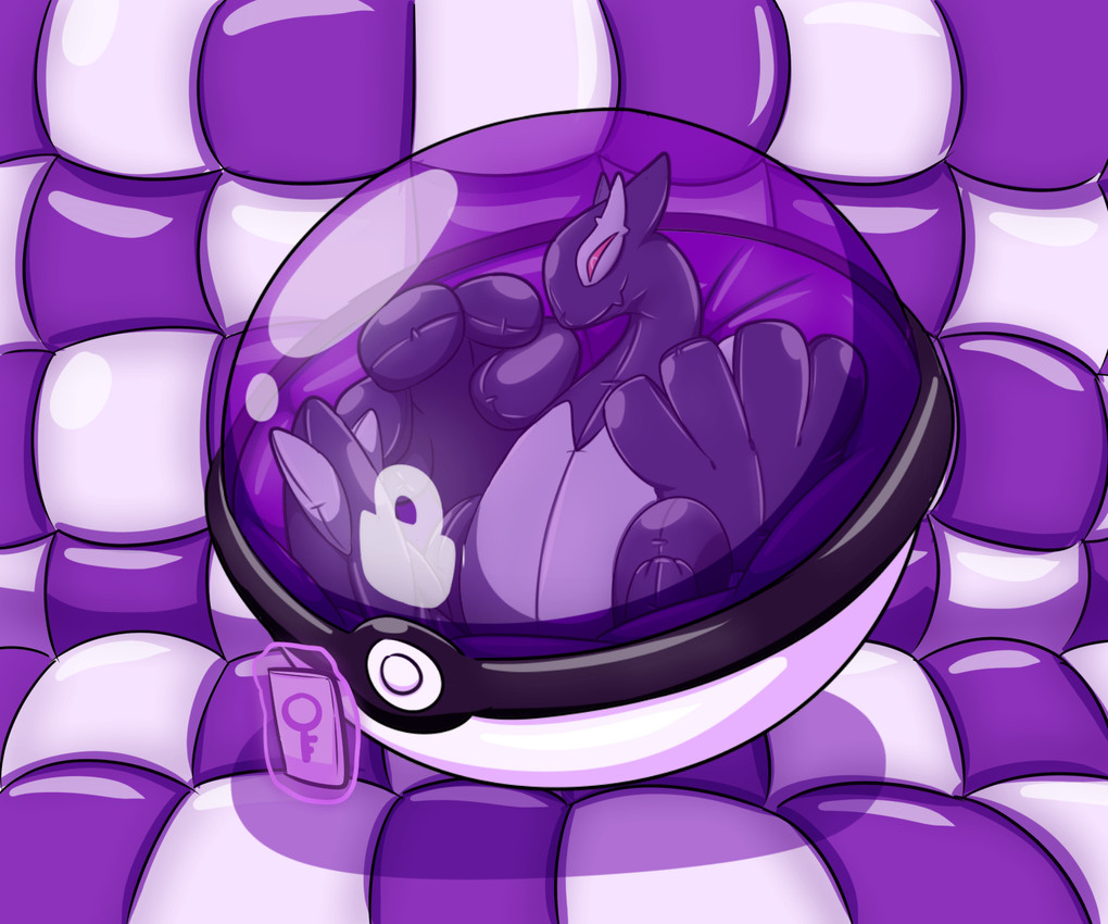 ambiguous_gender bound clothing encasement glistening in_bubble in_pokeball inflatable key latex latex_clothing latex_skinsuit lock lock_symbol pokeball red_eyes semi-anthro skinsuit solo tight_clothing trapped horusla nintendo pokemon animate_inanimate generation_3_pokemon legendary_pokemon living_inflatable pokemon_(species) shadow_lugia shadow_pokemon 2020 6:5 alternate_version_at_source digital_drawing_(artwork) digital_media_(artwork) hi_res