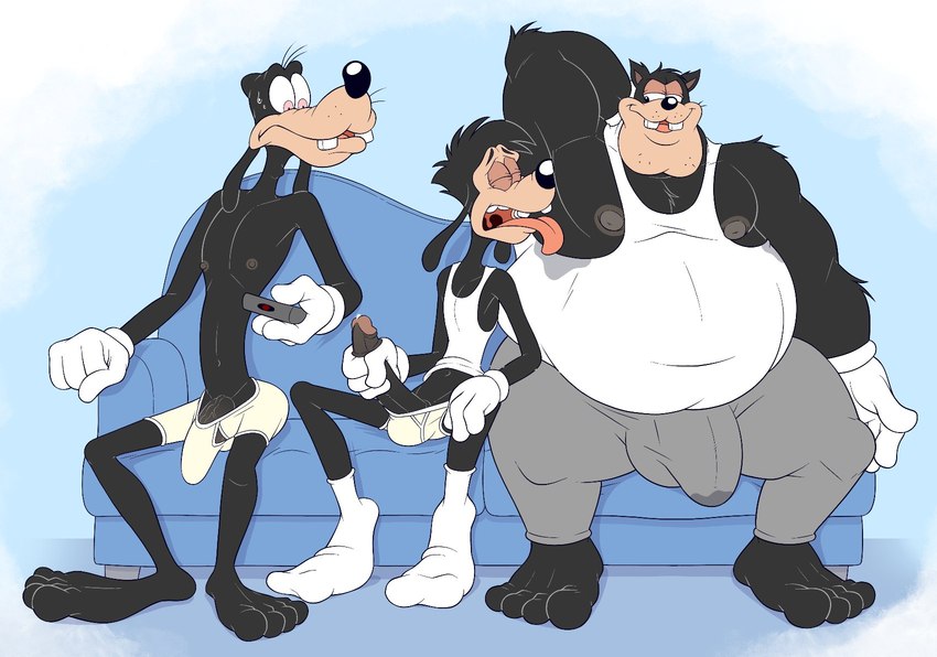 goofy, max goof, and peter pete sr. (goof troop and etc) created by anti dev
